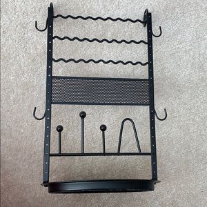 Black jewelry stand